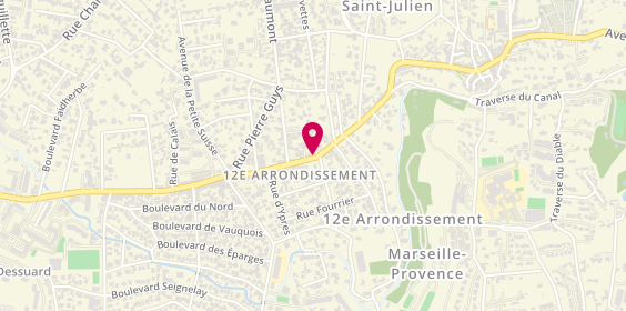 Plan de Adeptio Immobilier, 205 avenue du 24 Avril 1915, 13012 Marseille