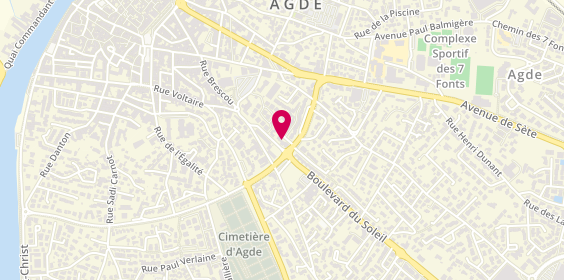 Plan de Castell Immobilier, Résidence le Monaco
11 Boulevard du Soleil, 34300 Agde