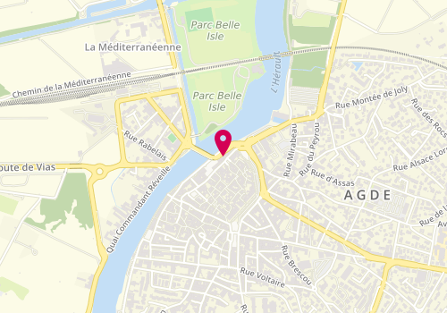 Plan de Agn Immobilier Agde, 8 Rue Honoré Muratet, 34300 Agde