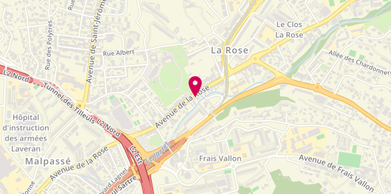 Plan de Deep'Immo13, 150 avenue de la Rose, 13013 Marseille