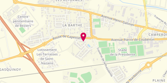 Plan de Beziers-LEMPIDAKIS Christian-Idal Agence Immobiliere, 259 Rue des Troubadours, 34500 Béziers