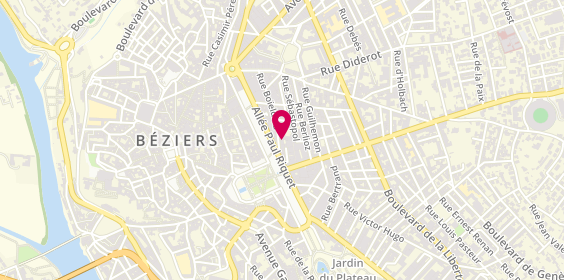 Plan de Via Sud Immobilier beziers, 10 Bis Rue Boieldieu, 34500 Béziers
