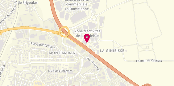 Plan de Groupe Immobilier Angelotti Béziers, 180 Rue de la Ginieisse, 34500 Béziers