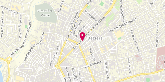 Plan de Immo fusion, 68 avenue Georges Clemenceau, 34500 Béziers