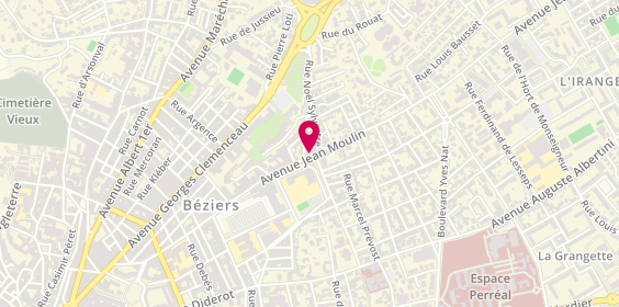 Plan de Agence Philippe Daure, 101 avenue Jean Moulin, 34500 Béziers
