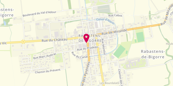 Plan de Human Immobilier, 1 place Centrale, 65140 Rabastens-de-Bigorre