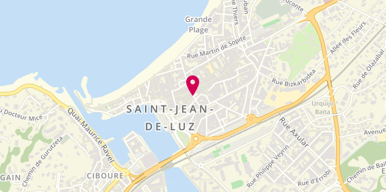 Plan de FNAIM Agence Luzienne, 9 Rue Joseph Garat, 64500 Saint-Jean-de-Luz