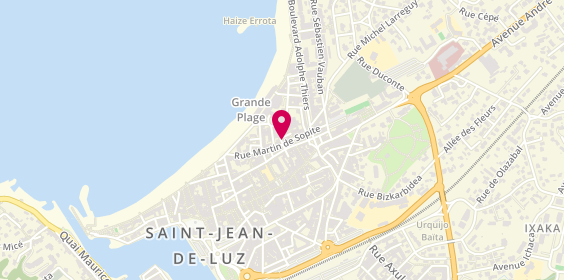 Plan de L'Adresse, 19 Rue Martin de Sopite, 64500 Saint-Jean-de-Luz