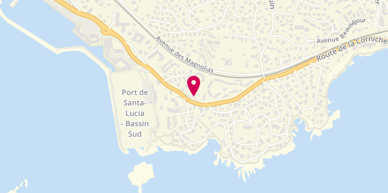 Plan de Orsini Var Immobilier : location de vacances à Saint Raphaël, 399 Route de la Corniche, 83700 Saint-Raphaël