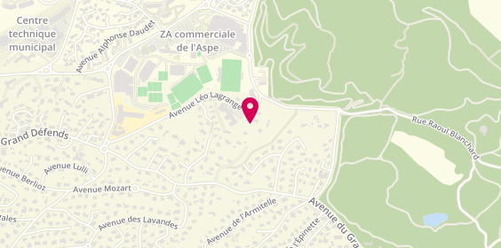 Plan de David GODEREAUX- Conseiller Immobilier Saint Raphael - Fréjus et Agay, 636 avenue Léo Lagrange, 83700 Saint-Raphaël