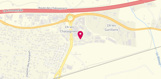 Plan de NFI Consulting - Immobilier d'Entreprise Var Est, Zone Aménagement des Garillans
109 Rue de la Tuilerie, 83520 Roquebrune-sur-Argens