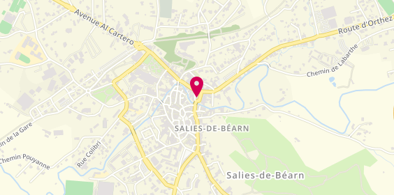 Plan de Sophie Folley Immobilier, 3 place Jeanne d'Albret, 64270 Salies-de-Béarn