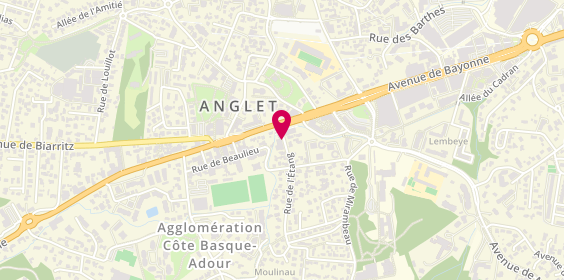 Plan de Mathieu BORDES - Conseiller Immobilier - Capifrance - Anglet, 6 Rue de l'Étang, 64600 Anglet