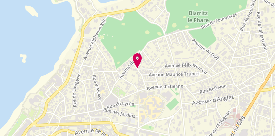 Plan de A2M Immobilier Côte Basque, 5 avenue Montjoly, 64200 Biarritz