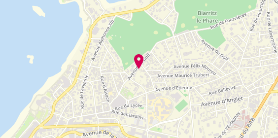 Plan de Vagues et Vacances Immobilier, 34 avenue du Golf, 64200 Biarritz