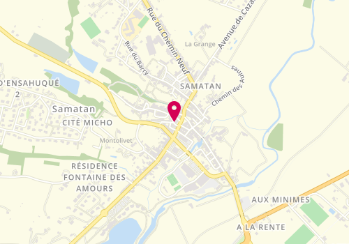Plan de Human Immobilier, 25 place de la Fontaine, 32130 Samatan