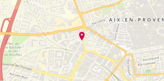 Plan de CSO Santé, 150 avenue Georges Pompidou, 13100 Aix-en-Provence
