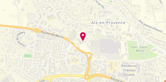 Plan de Catherine Serr Immobilier, Parking Gratuit
105 Avenue de Bredasque Centre Commercial Les Fuitiers, 13090 Aix-en-Provence