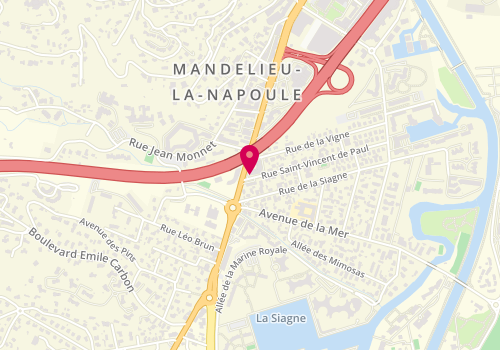 Plan de Vip Azur, 154 avenue de Cannes, 06210 Mandelieu-la-Napoule
