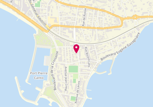 Plan de Palm beach immobilier - Cap Croisette Immobilier, 22 avenue de Lérins, 06400 Cannes