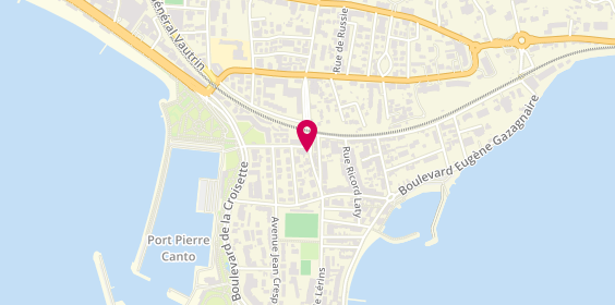Plan de Alex Immobilier, Lou Mistraou
10 Avenue de Lerins, 06400 Cannes