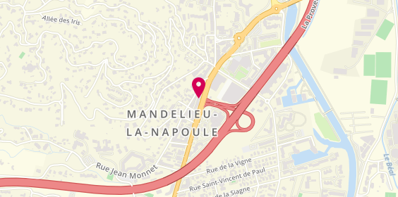 Plan de Agence de la Poste, 571 avenue de Cannes, 06210 Mandelieu-la-Napoule