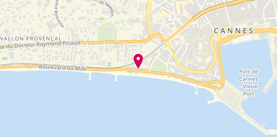 Plan de Blue Bay Immobilier, 6 Boulevard du Midi Louise Moreau, 06400 Cannes