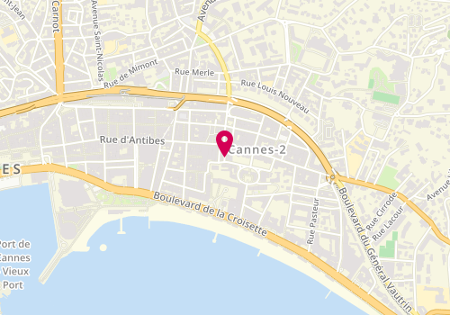 Plan de Exclusive Agency Croisette, 7 Rue la Fontaine, 06400 Cannes