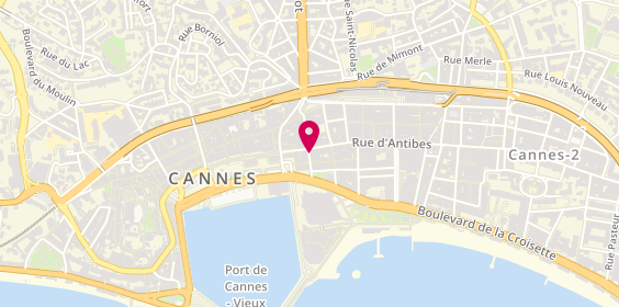Plan de BARNES Cannes, 16 Rue d'Antibes, 06400 Cannes
