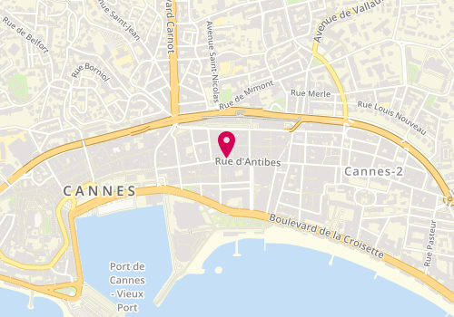 Plan de Agence 57, 37 Rue d'Antibes, 06400 Cannes