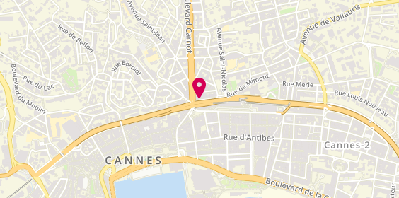 Plan de Century 21 - Immobilier Service, 2 Boulevard d'Alsace, 06400 Cannes