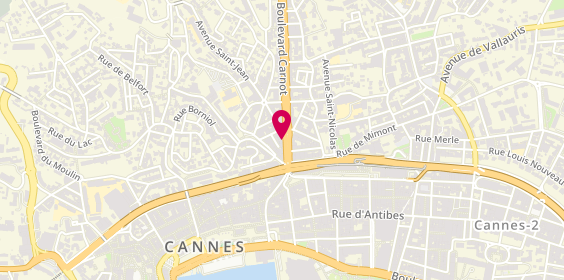 Plan de Agence Place Vauban Immobilier, 7 Boulevard Carnot, 06400 Cannes