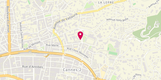 Plan de Agence de la CALIFORNIE, Angle
17 Boulevard Montfleury
Rue du Lys, 06400 Cannes, France