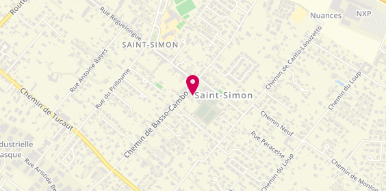 Plan de Actimo, 5 place de l'Église Saint-Simon, 31000 Toulouse