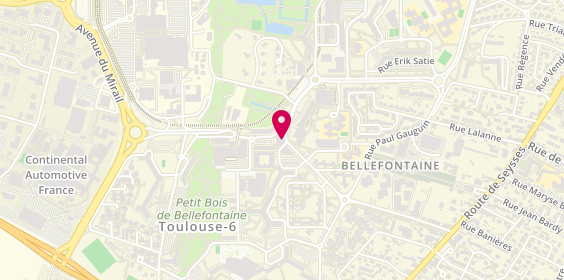 Plan de Agence Immobiliere Occitane, 61 Allée de Bellefontaine, 31100 Toulouse