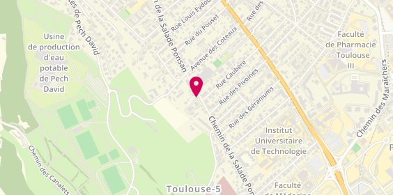 Plan de Benoît Lannes Immobilier, 89 chemin de la Salade Ponsan, 31400 Toulouse
