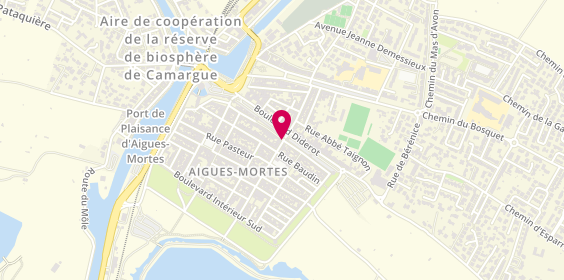 Plan de Agence Martin Immobilier, 2 Gambetta, 30220 Aigues-Mortes