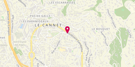 Plan de Gambetta Immobilier, 4 Boulevard Gambetta, 06110 Le Cannet