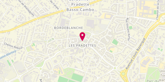 Plan de Agence Damély Immobilier Damely Immobili, 18 place des Pradettes, 31100 Toulouse