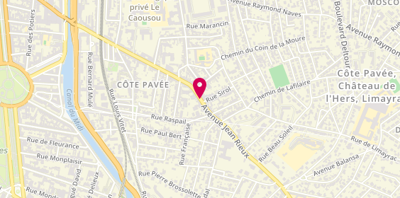 Plan de Est Habitat, 98 avenue Jean Rieux, 31500 Toulouse