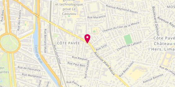 Plan de Lecointe-St Aubin Immobilier, 76 avenue Jean Rieux, 31500 Toulouse