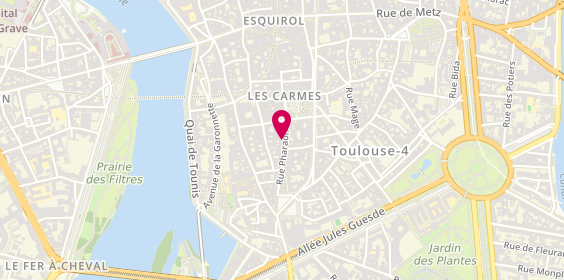 Plan de Agence Via, 35 Rue Pharaon, 31000 Toulouse