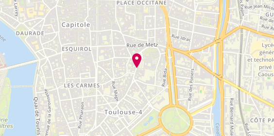Plan de Immobilière Tolosane, 14 Rue Pierre de Fermat, 31000 Toulouse