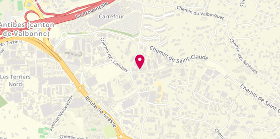 Plan de Agence immobilière - Julien RINUY - immobilier Nice, 575 1ère Avenue, 06600 Antibes