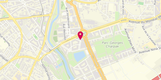 Plan de Agence immobilière MONTPELLIER - URBAN IMMO PORT MARIANNE, 278 place Ernest Granier, 34000 Montpellier