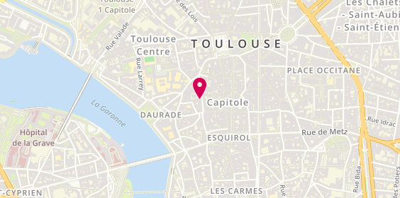 Plan de Au boudu toit, 13 Rue Sainte-Ursule, 31000 Toulouse