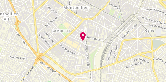 Plan de L'Adresse Efficience, 1 place Rondelet, 34000 Montpellier
