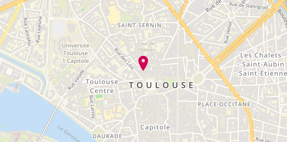 Plan de Agence du Taur, 4 Rue du Taur, 31000 Toulouse