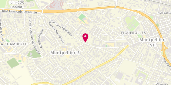 Plan de Agence Annebert Audissou, 37 Rue de la Figairasse, 34000 Montpellier
