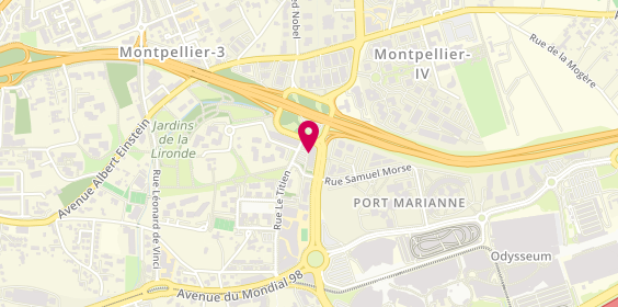 Plan de Urbat Montpellier, 1401 avenue du Mondial 98, 34965 Montpellier